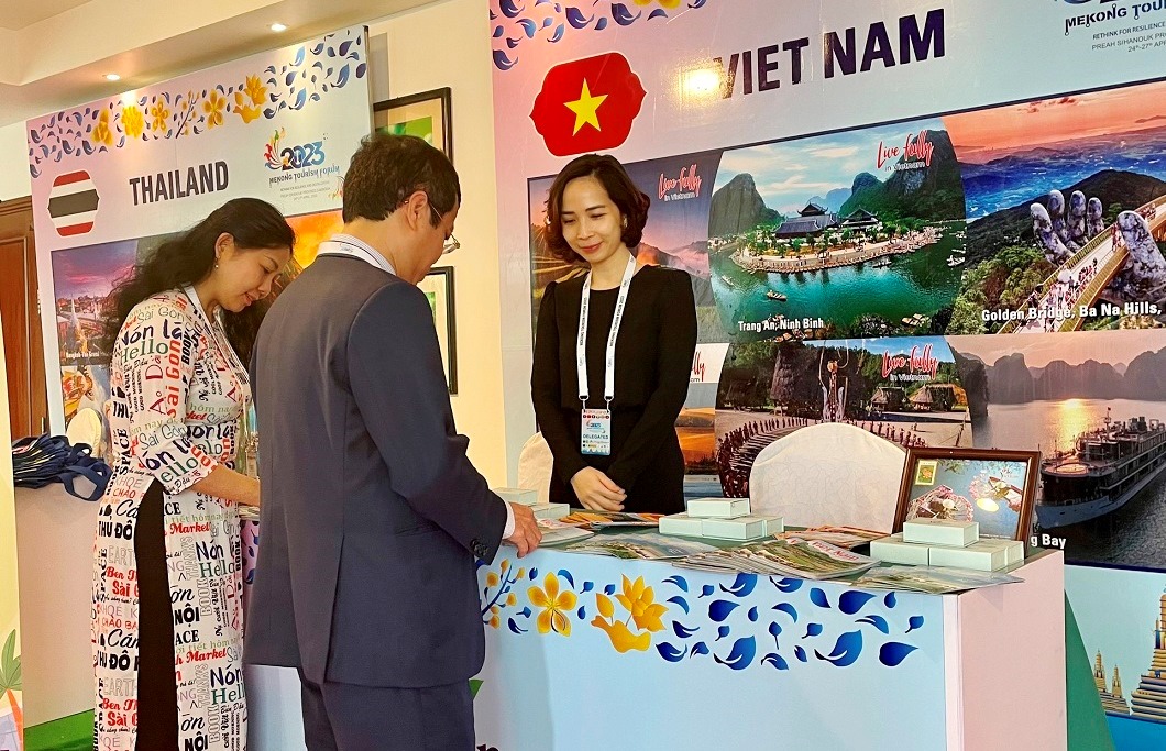  Khu vực trưng bày Du lịch Việt Nam tại Không gian triển lãm Du lịch GMS